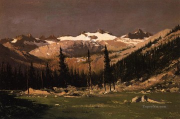 William Bradford Painting - Monte Lyell sobre el paisaje marino de Yosemite William Bradford